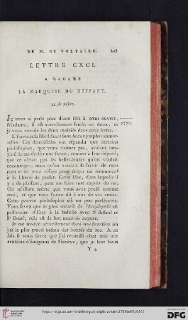 (Lettre CXCI -CC)