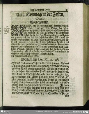 Am 3. Sonntage in der Fasten, Oculi