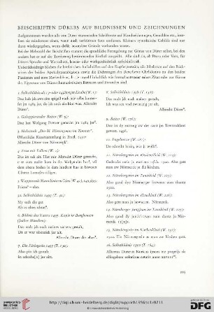 Beischriften Dürers auf Bildnissen und Zeichnungen