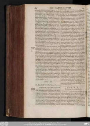 Caput VI. De Obiecto & Subiecto Sacrame[n]torum.