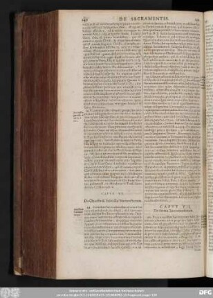 Caput VI. De Obiecto & Subiecto Sacrame[n]torum.