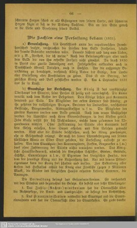 Wie Sachsen eine Verfassung bekam (1831)
