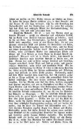 Häusliche Andacht