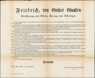 Übereinkunft zwischen der großherzoglich badischen Regierung und dem päpstlichen Stuhl