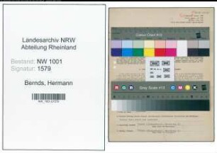 Entnazifizierung Hermann Bernds, geb. 18.05.1921 (Rendant)