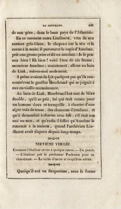 Neuvième veillée. Comment l’étudiant revint à quelque raison …