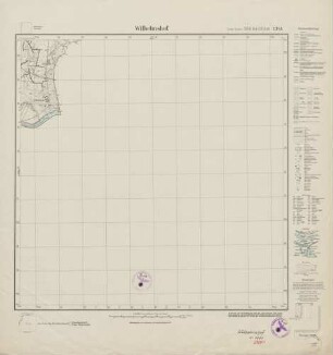 2769 (alte Nr.: 1341) Wilhelmshof, Meßtischblatt (4cm - Karte)