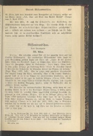 Missionsrundschau. III. Asien