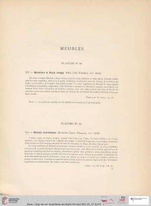 Meubles(Nr. 573 - 641)