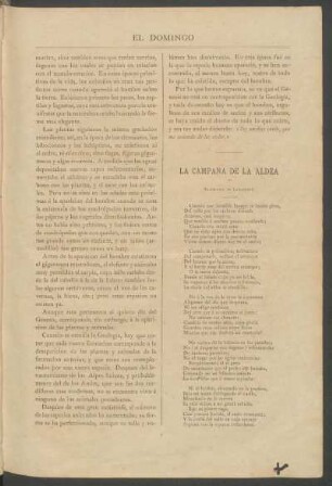 La campana de la aldea : Traducción de Lamartine.