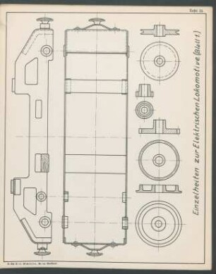 Tafel 35: Einzelheiten zur Elektrischen Lokomotive. (Blatt 1.)