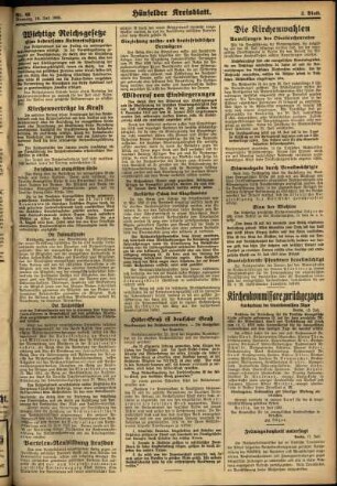 Zweite Ausgabe vom Dienstag, den 18. Juli 1933.