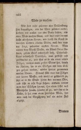 Wein zu machen. - Neue Methode, innländischen Zucker zu machen.