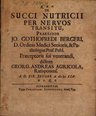 De succi nutricii per nervos transitu