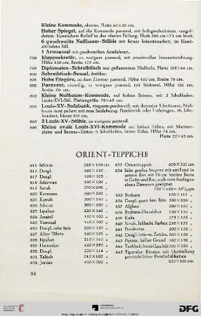 Orient-Teppiche (Nr. 815-845)