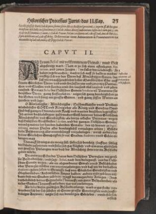 Capvt II.