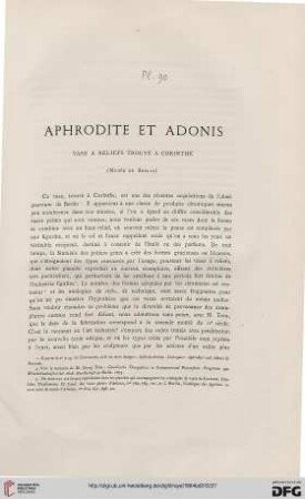 Aphrodite et Adonis