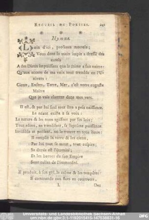 Hymne.