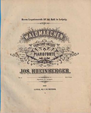 Waldmärchen : Concert-Skizze für d. Pianoforte ; op. 8