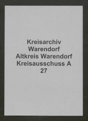 Kreisausschuss Obersekretär Vieregge