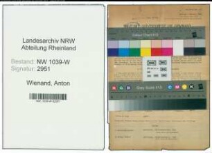 Entnazifizierung Anton Wienand , geb. 13.06.1889 (Bauhilfsarbeiter)