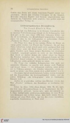 Lithographisches Brennätzen
