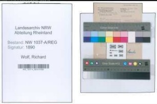Entnazifizierung Richard Wolf , geb. 25.05.1913 ()