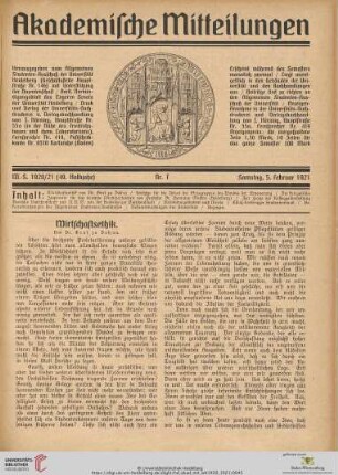 Nr. 7 (5. Februar 1921)