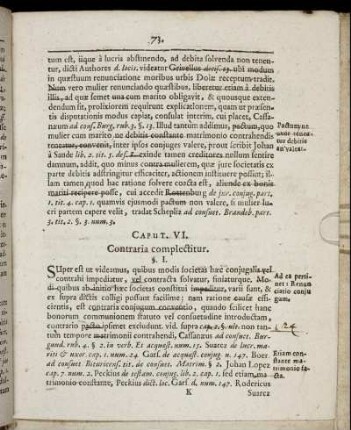 Caput VI. Contraria complectitur.