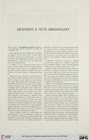 Recensioni e cenni bibliografici