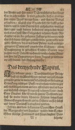 Das dreyzehende Capitul