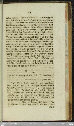 Nr. 33. Fräulein Rudenschöld an G. M. Armfeldt. Stockholm den 12ten Junius 1793