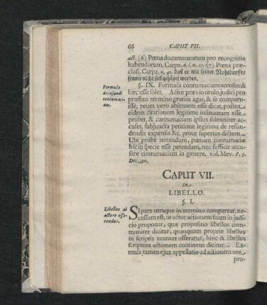 Caput VII. De Libello.