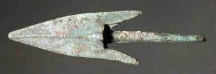 Zweiflügelige Dornpfeilspitze mit Widerhaken