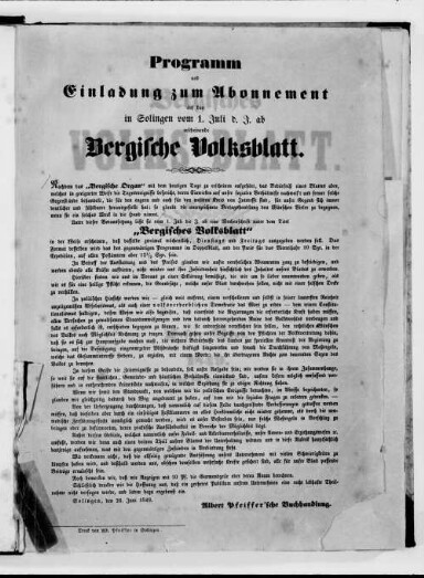 Titelseite einer Zeitung