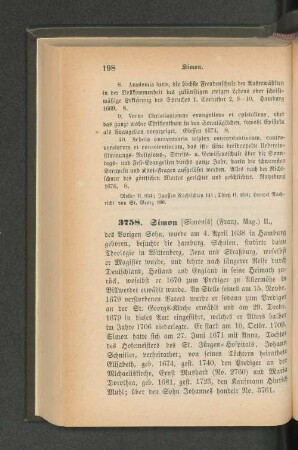3758. Simon [Simonis] (Franz, Mag.) II.