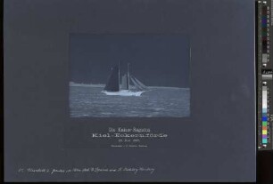Die Kaiser-Regatta Kiel-Eckernförde, 28. Juni 1897 : [Segelschiff Elisabeth II, gemeldet von Rob. E. Loesener und Fr. Rechberg Hamburg]