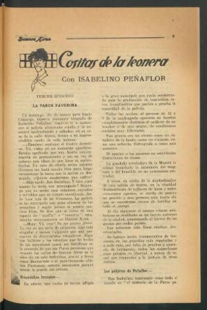 Cositas de la leonera : Tercer episodio - La parca pavorosa