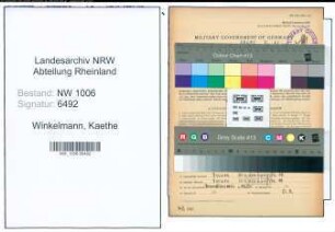 Entnazifizierung Kaethe Winkelmann , geb. 02.05.1911 ()
