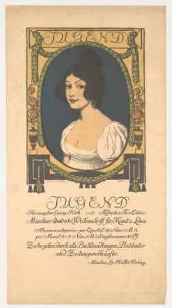 Plakat: Jugend - Wochenschrift für Kunst und Leben
