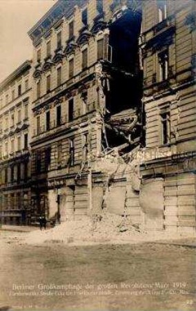 Durch Minen zerstörtes Haus