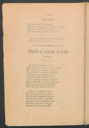 Despedida al regimiento de Aragón