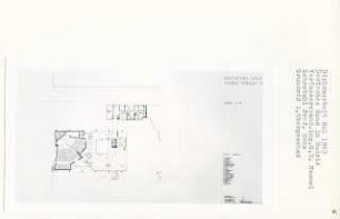 Deutsches Haus (Diplomarbeit bei Karl Wilhelm Ochs), Madrid: Grundriss 1. Obergeschoss 1:200