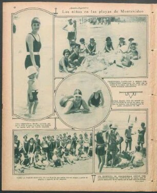 Los niños en las playas de Montevideo [Fotografías]