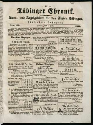 497-516, 1. Juli (Nr. 125) - 6. Juli (Nr. 129)