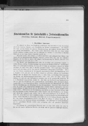 Senatskommission für Landesstatistik u. Zentralwahlkommission (Statistisches Landesamt, Wahlamt, Einquartierungsamt)