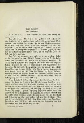 Zum Neujahr!