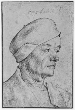 Skizzenbuch — Bildnis des Jörg Bock