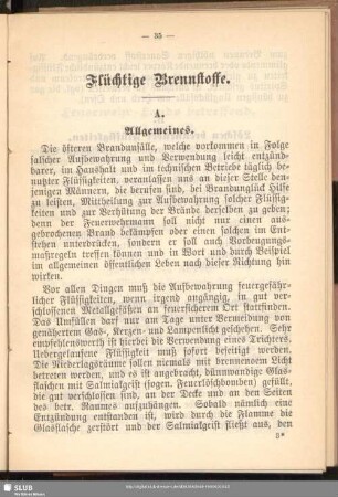 Flüchtige Brennstoffe