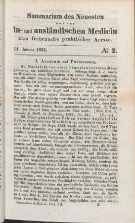 14. Januar 1834. No 2.